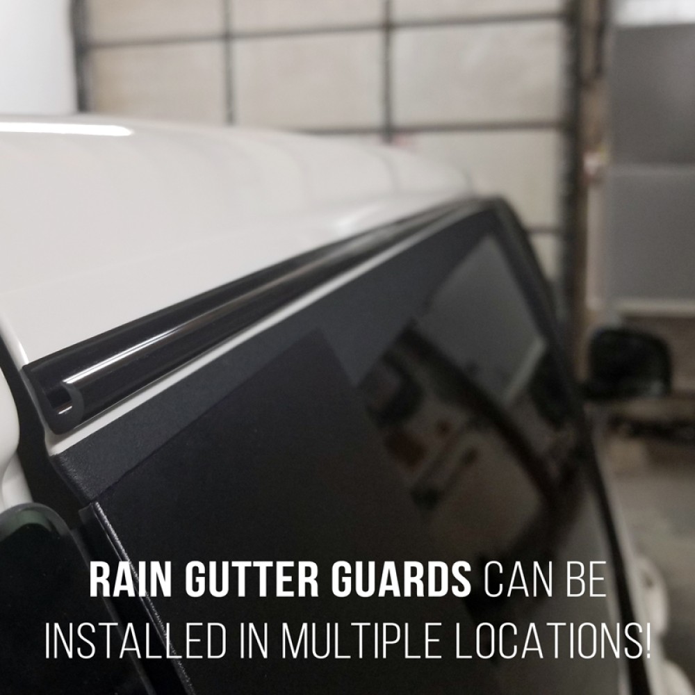 Rain Gutter Molding Drip Rail Rain Gutter Guards; Two 10'